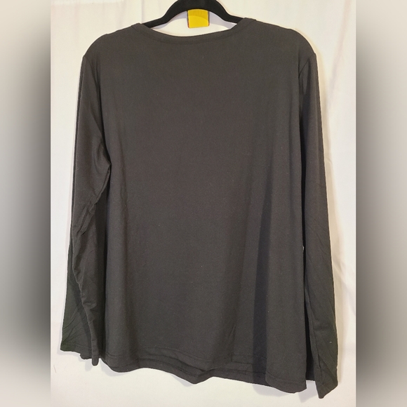 Halloween XL Long Sleeve Black Top "This is some Boo Sheet" 163 - Picture 2 of 3